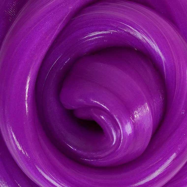Close up detail of neon purple putty.
